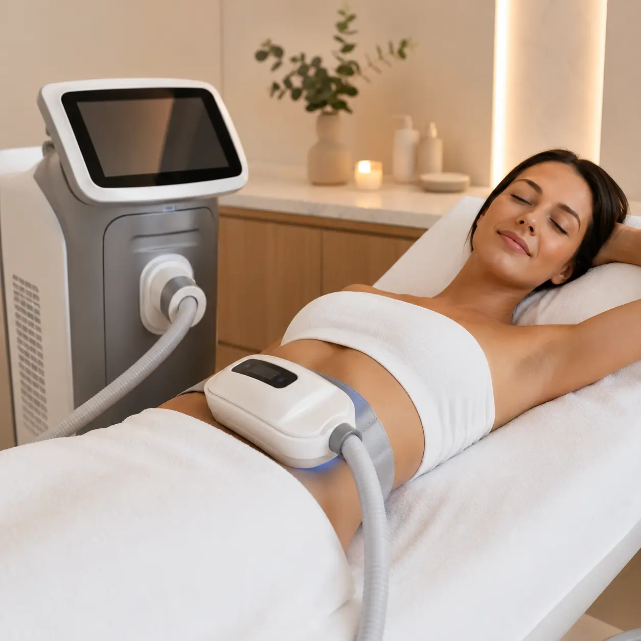 Equipo de criolipólisis en Dilaranja Medical Spa